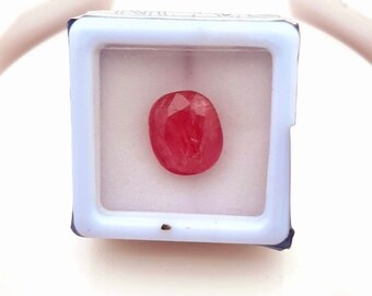 7.79 big  BURMA unheated natural ruby, come with certificate.
