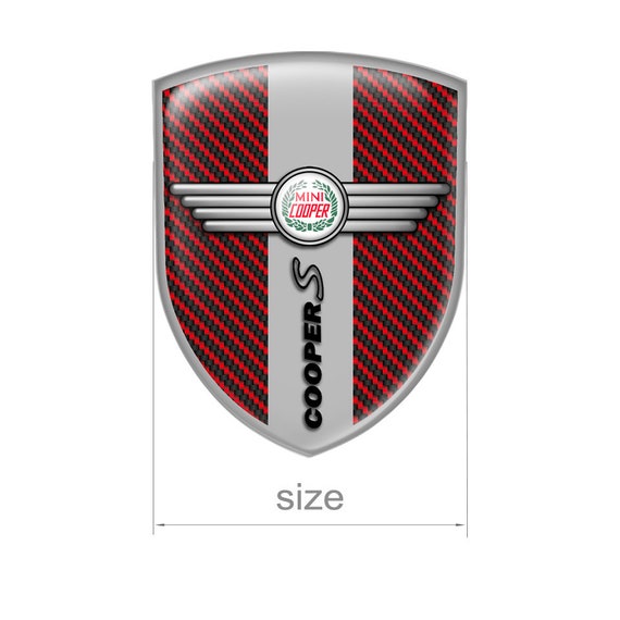 Mini Cooper Badge Silicone Emblem Sticker All SIZES Car Interior, Phone,  Laptop, Refrigerator, Suitcase, Glass, Mirror, Door, iPad 