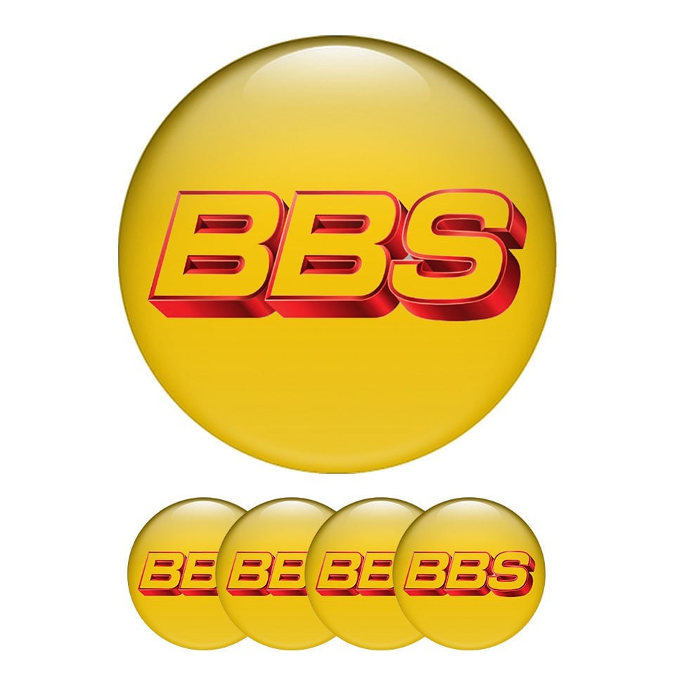  BBS Aufkleber groß (50x210 mm) rot weiß Auto Tuning  Optik Styling 50 Jahre BBS