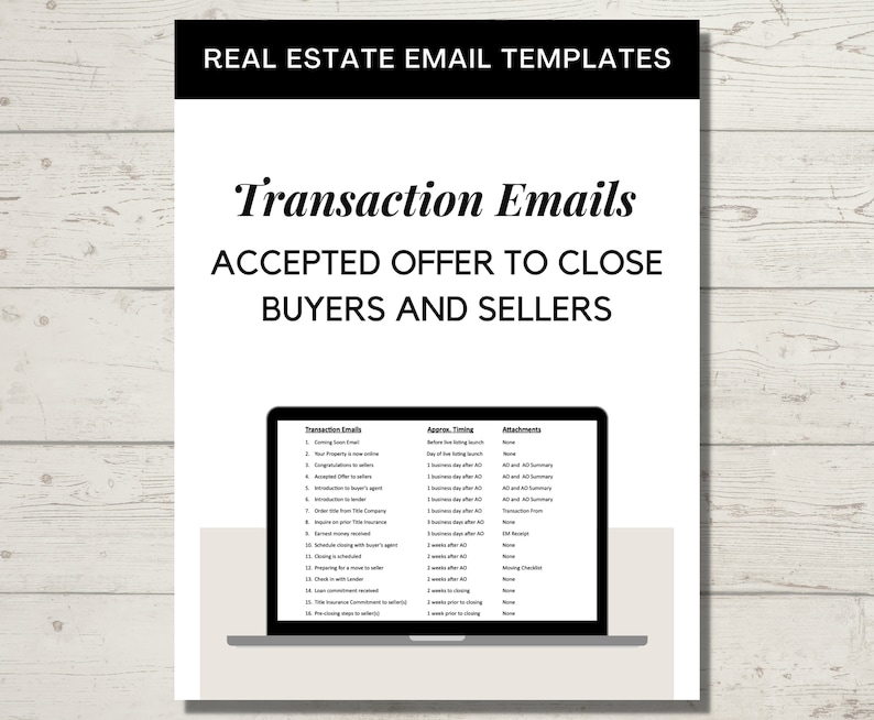Real Estate Transaction Coordinator Email Templates for Buyers and