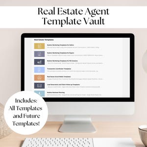 Plantillas de marketing y capacitación para agentes inmobiliarios, paquete de plantillas para agentes inmobiliarios, plataforma de fácil acceso