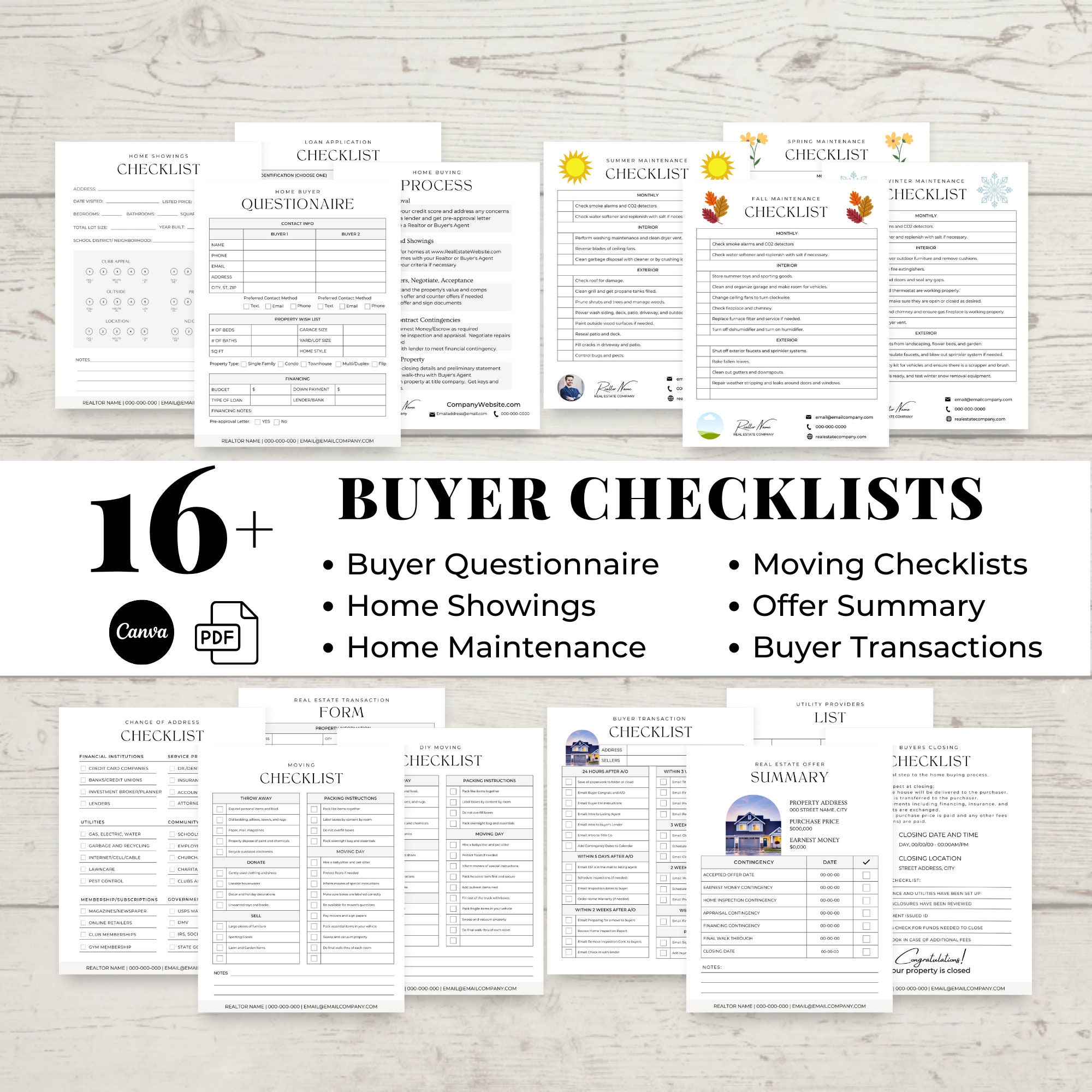 Real Estate Transaction Checklists Template Bundle Buyer And Seller