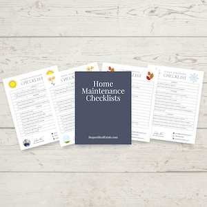 Checklisten-Vorlagen für die Hauspflege | Home Wartung Planer | Druckbar