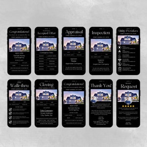 Luxury Real Estate Transaction Coordinator Text Templates, Textable Transaction Communication, Canva Templates