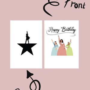 PRINTABLE Hamilton birthday card