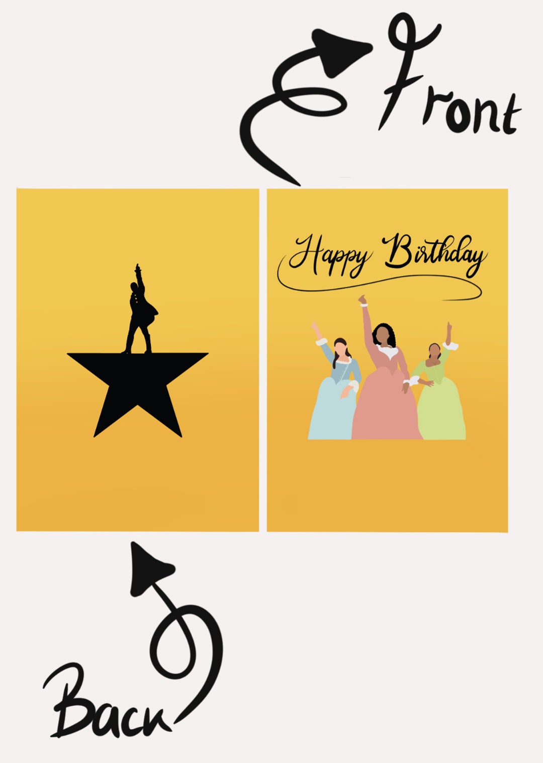 PRINTABLE Hamilton Birthday Card - Etsy