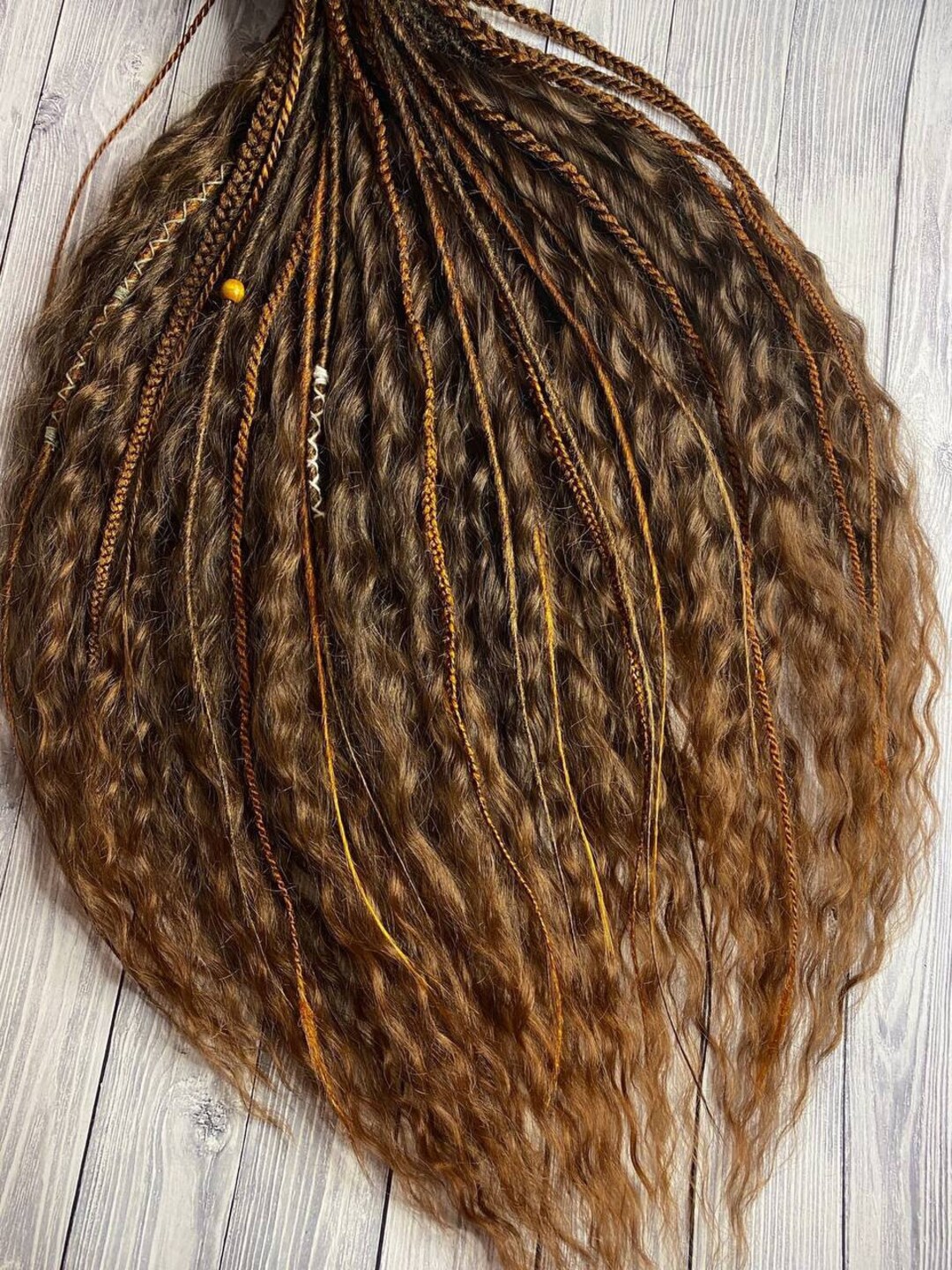 Gingerwavy Dreadlocks Full Set Double Ended Dreadlocks Etsy