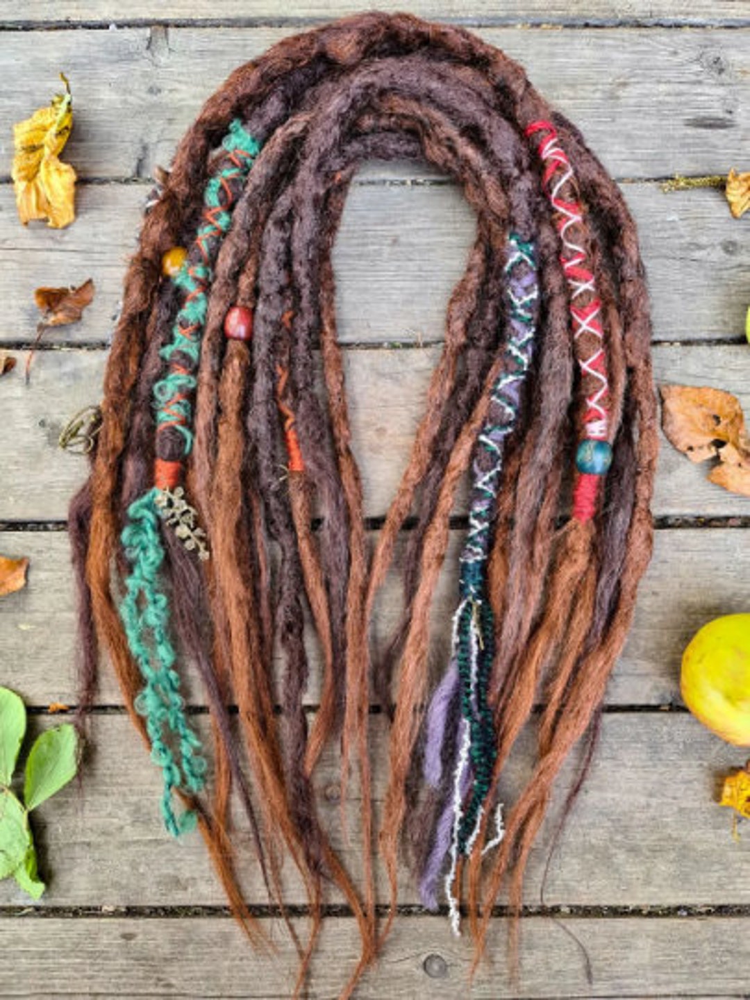 Ginger Dreadlock Extensions Red Brown Synthetic Dreads DE SE - Etsy