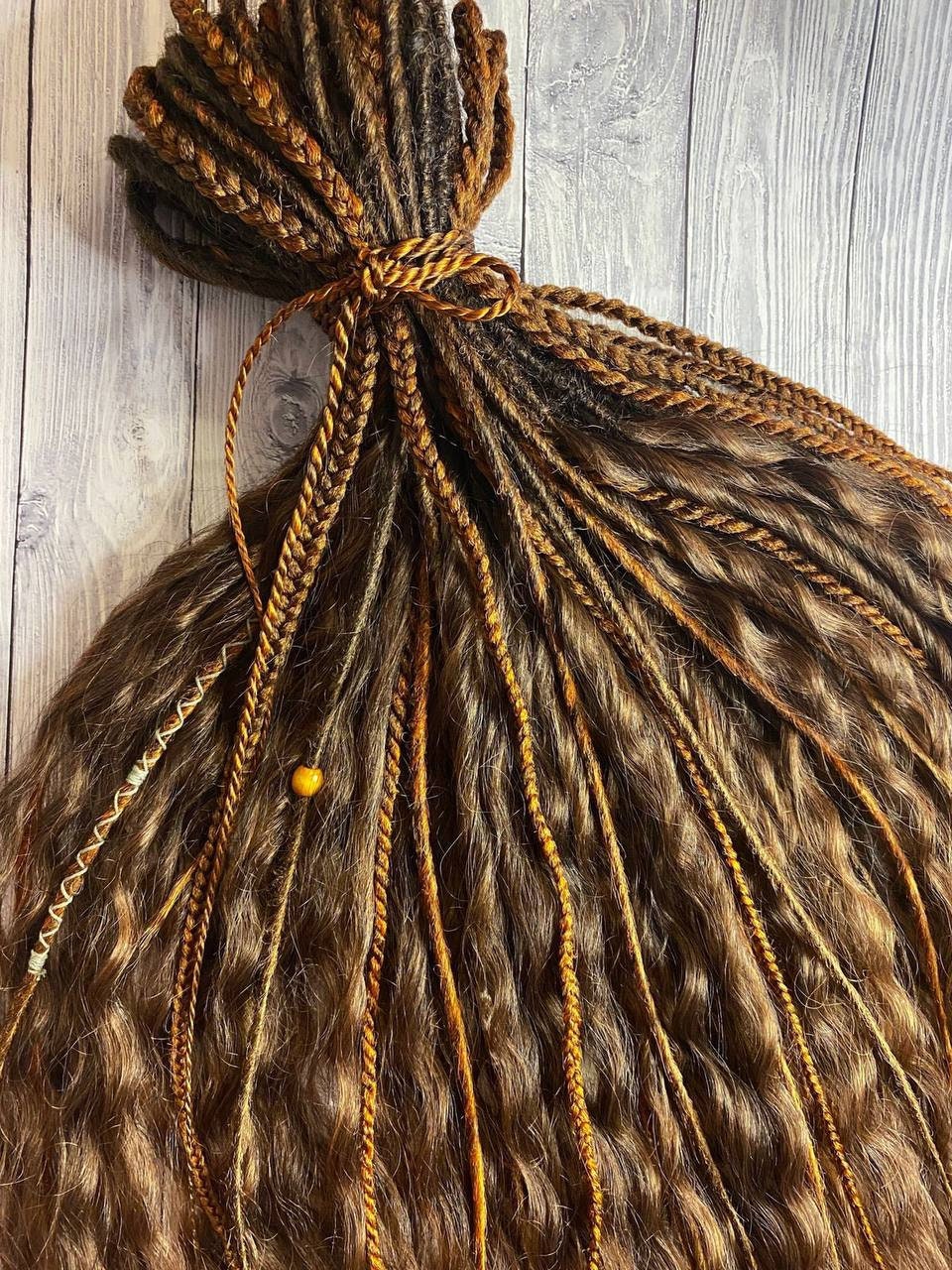 Gingerwavy Dreadlocks Full Set Double Ended Dreadlocks Etsy