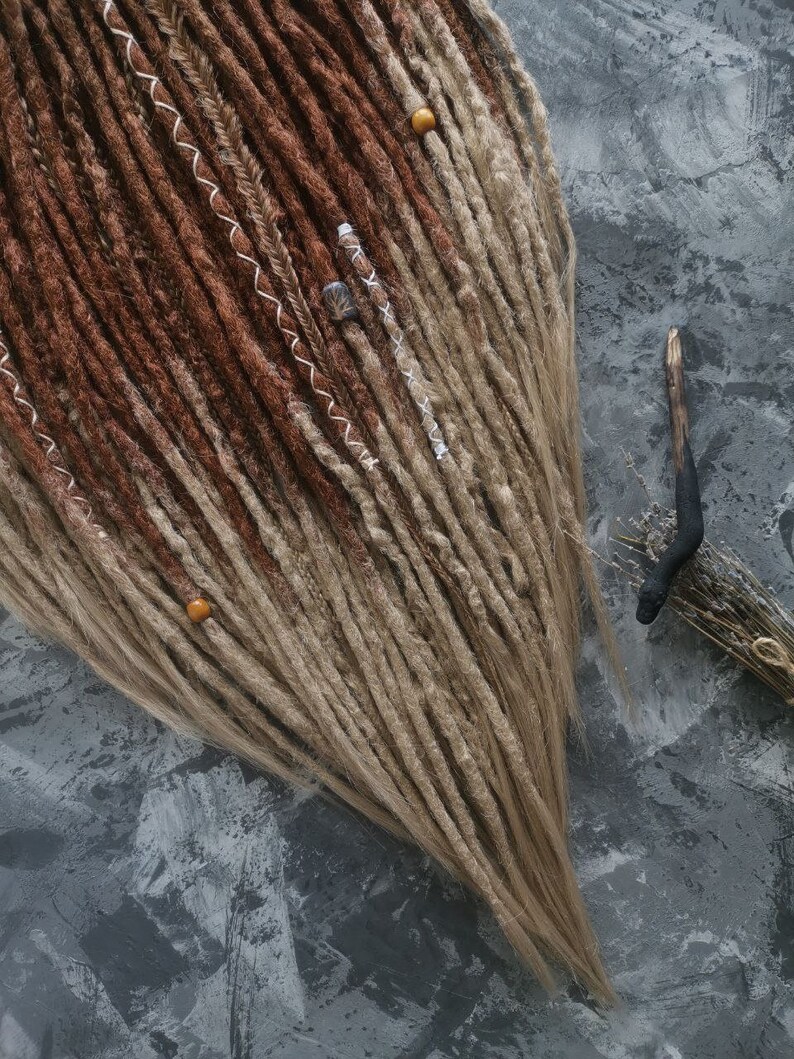 Ginger to Blonde Crochet Dreads Ombre Dreadlocks Extension Etsy