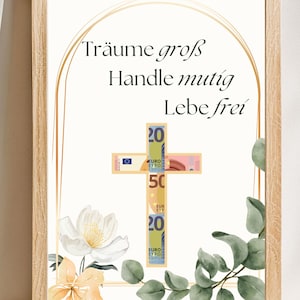 Geldgeschenk Jugendweihe Konfirmation Kommunion Religiös Geschenk Digitales Design