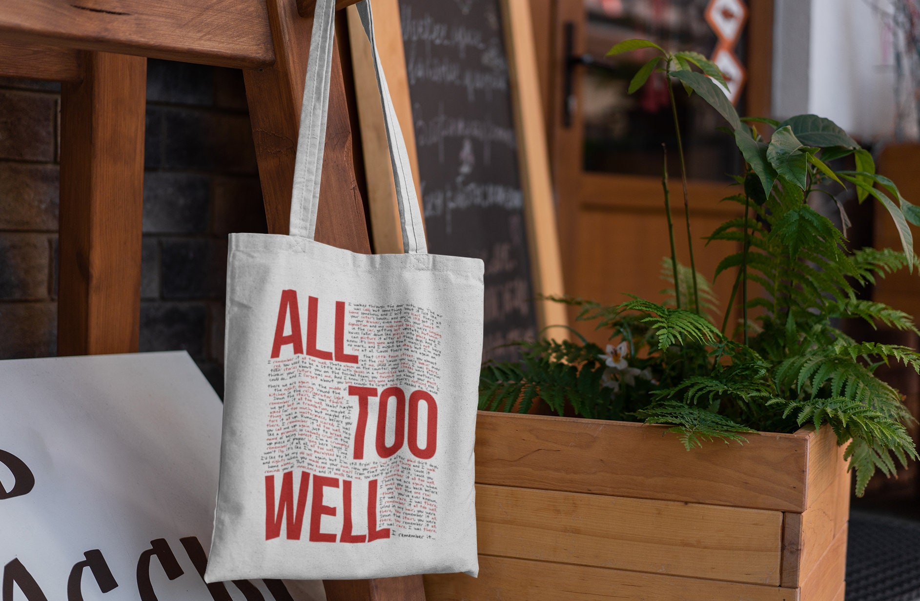 Discover Taylor Swift All Too Well Tote Bag, Taylor Swift, Tote Bag, Cotton Bag, Album Receipt, Shoulder Bag, Shopping Bag, Bag, Gift Bag, Music Bags