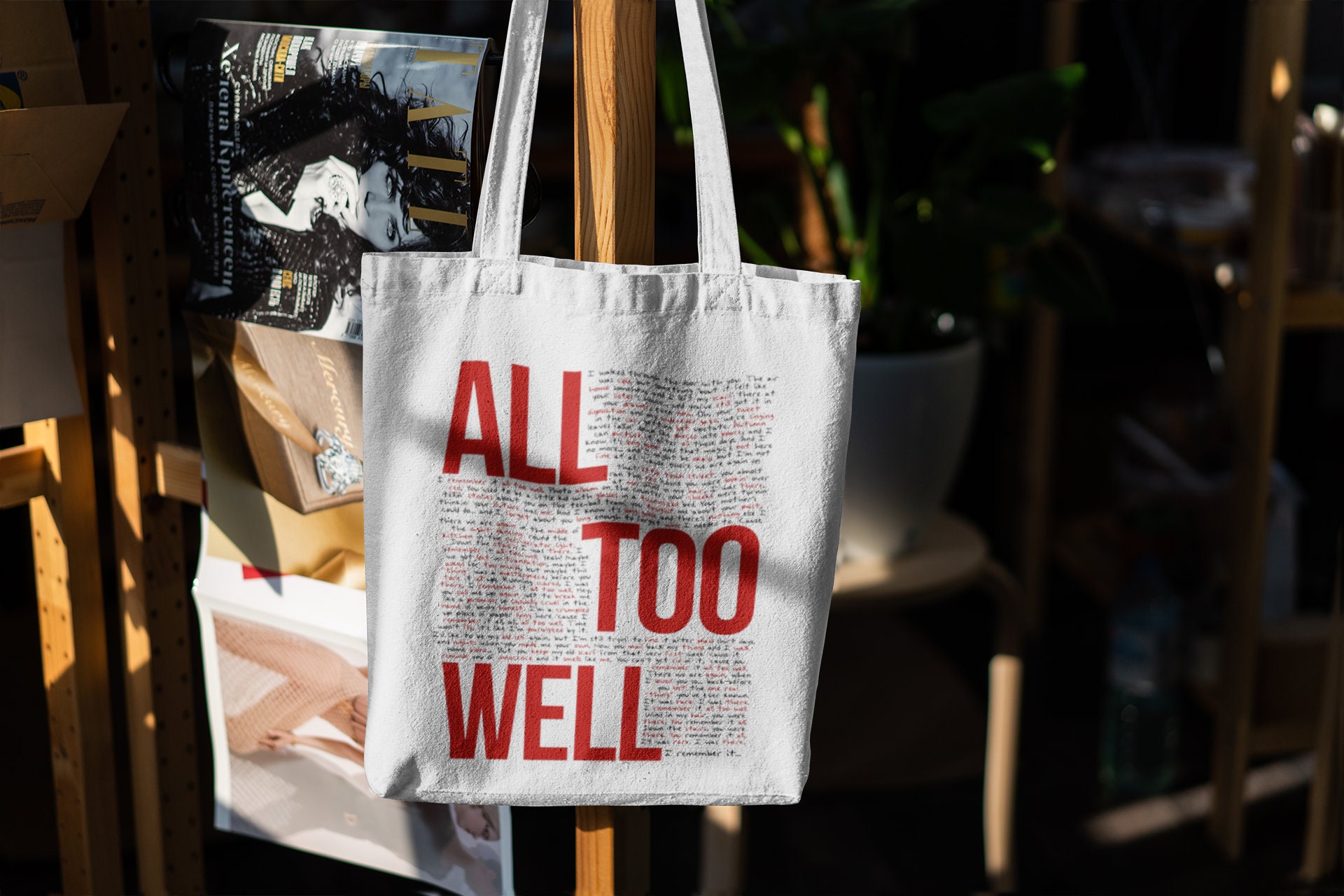 Taylor Swift Tote Bag, Taylor Swift Merch, All Too Well Tote, Taylors  Version