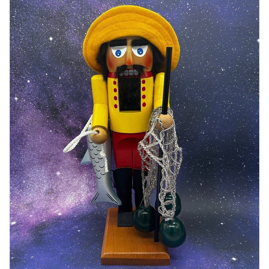 Steinbach 15 German Nutcracker S872 Ling Fisherman Etsy