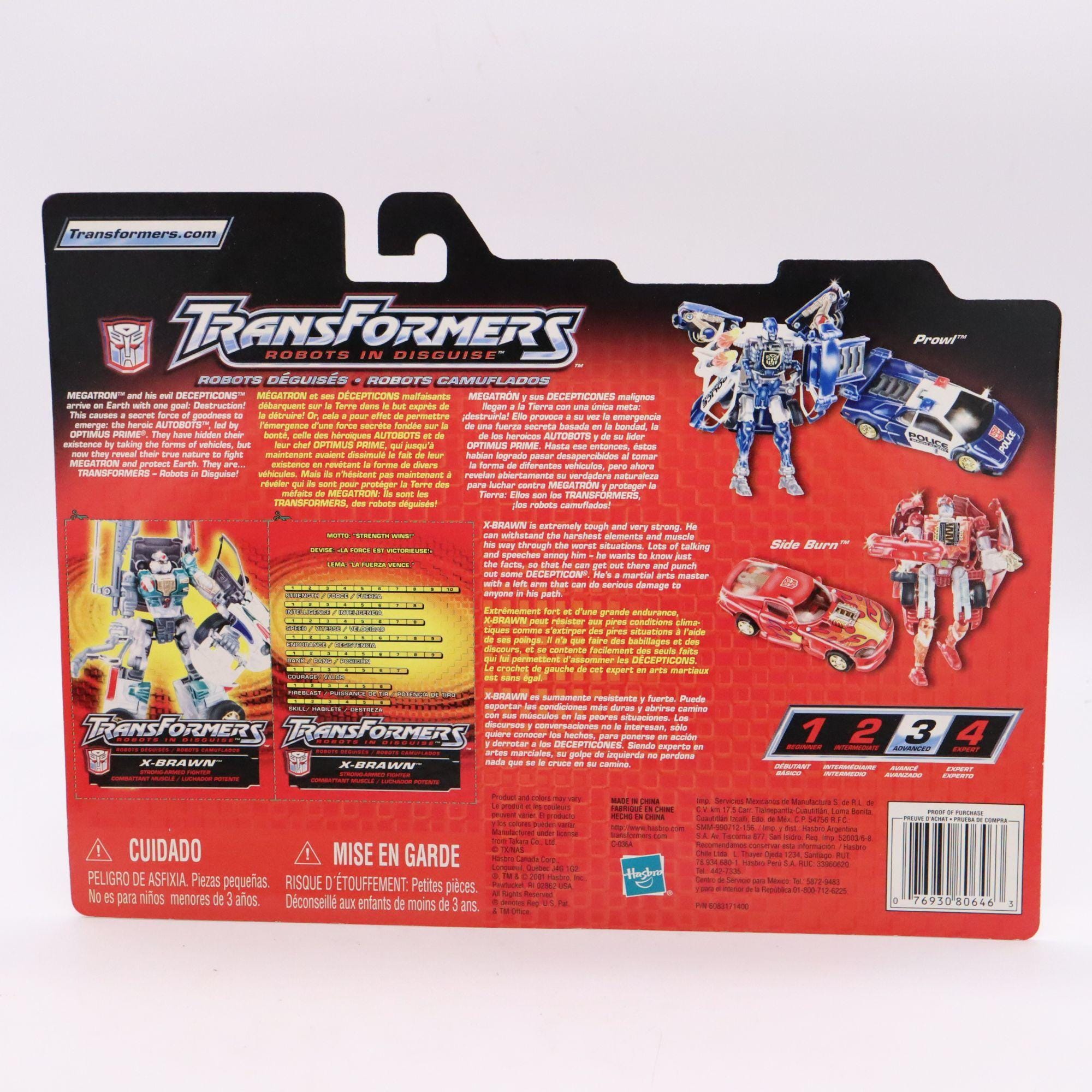 Transformers Supercharged X-brawn RID 2001 Hasbro New Sealed - Etsy