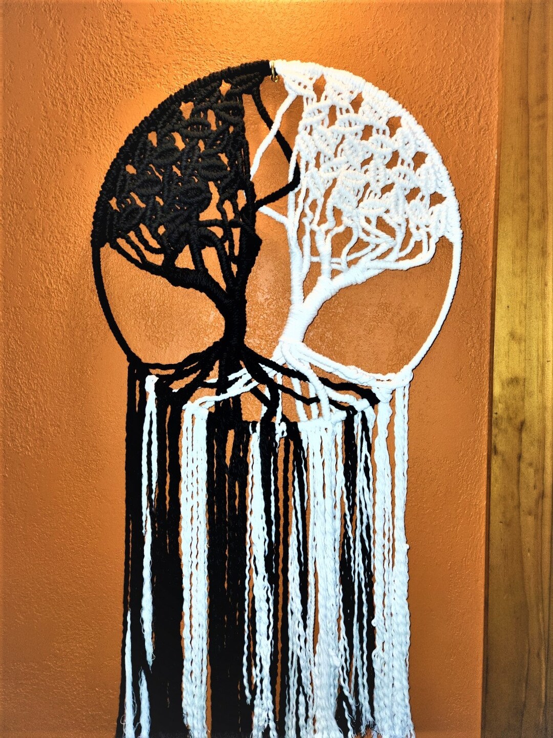 Tree of Life Dream Catcher / Boho Wall Art / Macrame Design - Etsy