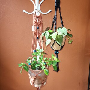Macrame Plant Hanger, Boho Plant Holder, Indoor Gardening