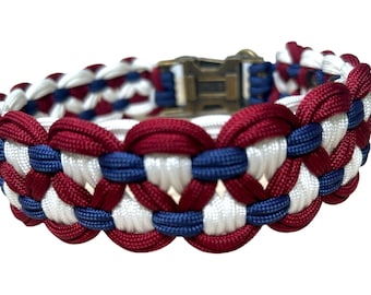 Gestalte Dein Paracord Hundehalsband Modell INFINITY - wähle aus 70 Farben