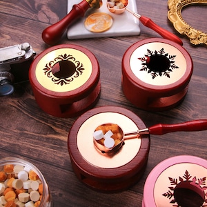 Retro Sealing Wax Stove, Tool for Heating Wax, Wax Furnace, Wax Melter, Wax Seal Tool, Wax Beads, Wax Seal Stove, Wax Warmer, Wax Oven