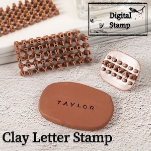 Clay Class Lovers,Ceramics/ Polymer/ Clay/ Soap, Letter Stamp, Digital Stamp, Symbol Stamp, Letter Press Stamps, Diy Handmade Soap/Cookies