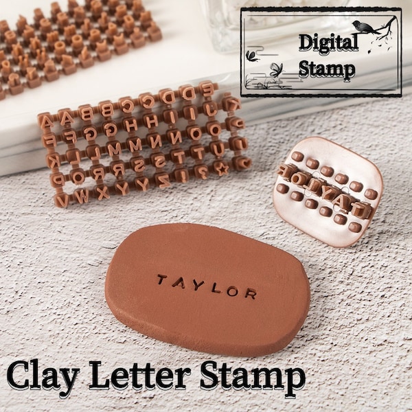 Clay Class Lovers,Ceramics/ Polymer/ Clay/ Soap, Letter Stamp, Digital Stamp, Symbol Stamp, Letter Press Stamps, Diy Handmade Soap/Cookies