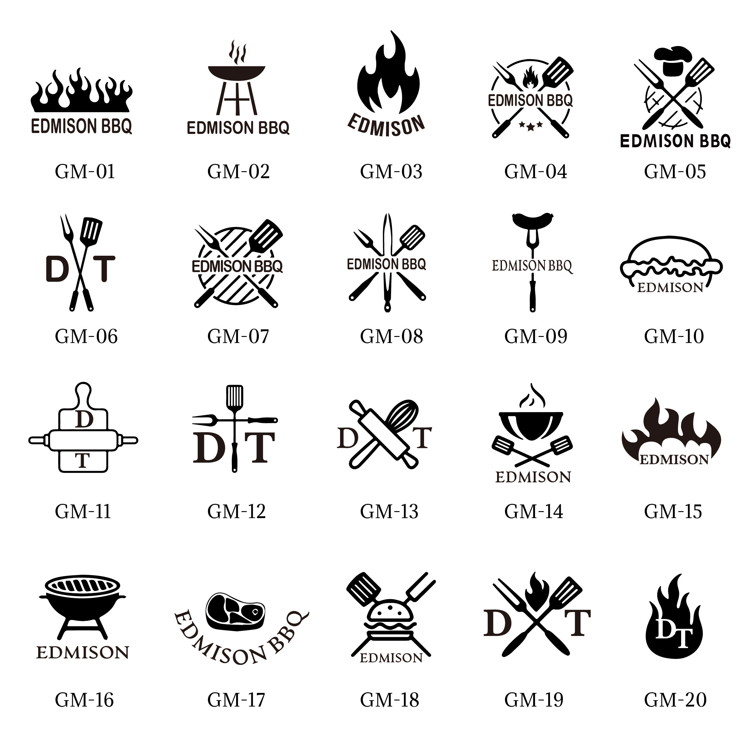 BBQ Branding Designs | Meat Branded Brass Stamp | Wood Branded Personalised | Burger Stamps | Leather Stamping | Wedding Party Favour