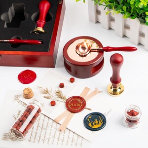 Individuelles Wachs Siegel Stempel Set für Weihnachten, Wachs Siegel Stempel, Wachs Stempel Set Weihnachten, personalisiertes Wachs Siegel für Hochzeitseinladungen