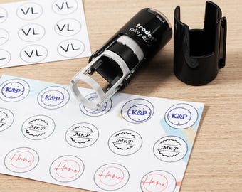 Minisellos personalizados para tarjetas de fidelización de 12 mm, sellos personalizados, sellos para tarjetas de fidelización, minisellos con logotipo, perforadora de tarjetas de café