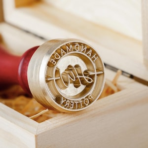 Timbro personalizzato per ceramica/Timbro personalizzato in argilla di ottone/Timbro personalizzato in argilla acrilica/Timbro con iniziale personale per argilla/Timbro personalizzato per ceramica