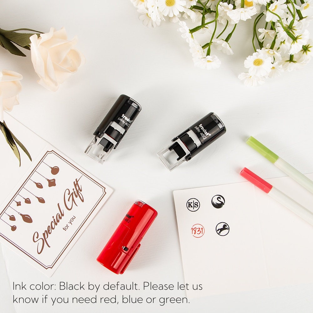 Mini Letter Stamp, Monogram Loyalty Stamp, Stamp For Diy Crafts, Loyalty Card Stamp, Custom Card Stamps Logo, Teacher/Library Stamp