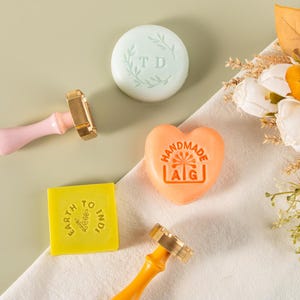 Custom Brass Soap Stamp, Natural Handmade Soap Stamp, Ceramic Stamps, Logo Soap Stamp, Mould For Soap, Pottery Stamp, Custom Clay Stamper