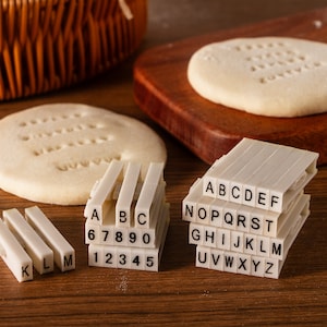 Clay Alphabet Stamps / Clay Pottery Stamps / Cookie Stamps / Alphabet and Clay Alphabet Stamps