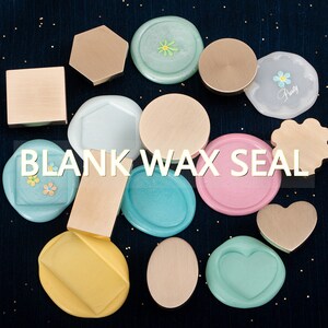 Blanko-Wachssiegel-Stempel, Blanko-Wachssiegel, Blanko-Stempelkopf, runder und quadratischer Stempel, Wachssiegel-Set, individueller Wachsstempel, Hochzeitseinladungen, Wachssiegel