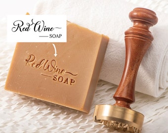 Custom Soap Stamp, Brass Soap Stamp, Custom Soap Stamp, Custom Logo Stamp, Pottery Stamp, DIY Handmade Soap, Personalized Stamp, Clay Stamp