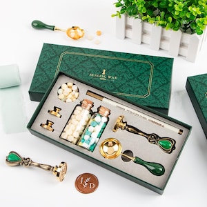 Kit de sellos de cera con letras/iniciales, regalos con sellos de cera personalizados, sellos de cera personalizados para bodas, sellos de cera personalizados, sellos personalizados para bodas