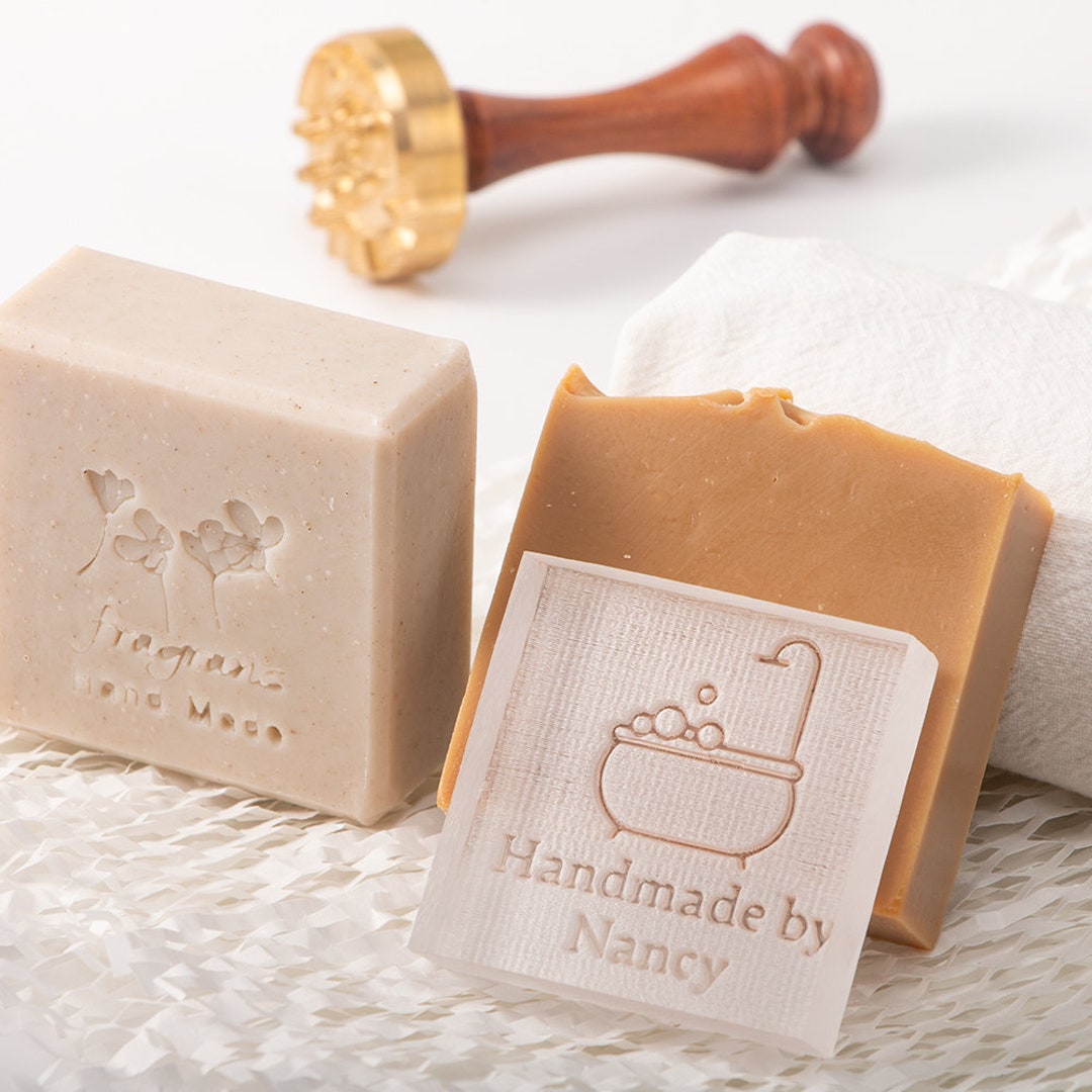 Personalized Soap Stamp For Homemade Soap - 3 Inch, 64
