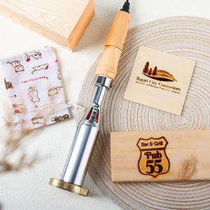 Personalized wood branding iron for woodworkers, Personalized iron stamp for wood, Handcrafted by wood branding iron, Gift for him