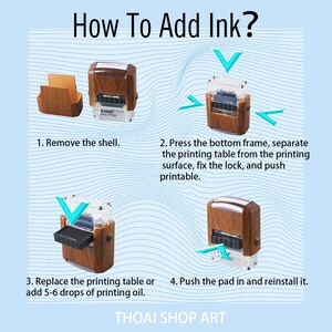 Custom Self Inking Signature Stamp, Signature Stamp for Business, Stamp ...
