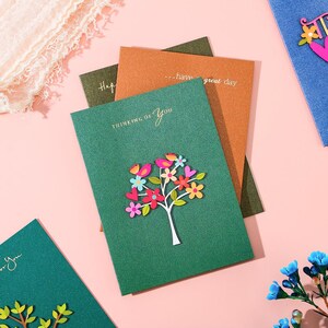 Cartão de felicitações 3D, cartões de aniversário, cartões para melhores amigas, cartão de aniversário para mulheres, cartões de felicitações engraçados, cartão feito à mão, cartões de felicitações florais