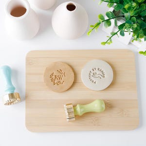Stamp for Clay Initials | Custom Ceramic Stamp | Texture Stamp | Personalized Stampers for Pottery | Clay Cutters | Polymer Clay Tool