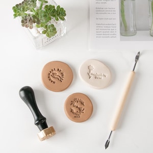 Sello de cerámica personalizado, sello de cerámica personalizado, sello de arcilla personalizado, sello de firma de cerámica, herramienta de arcilla única
