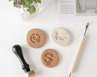 Custom, Personalised Pottery Stamp / Makers Mark, Custom Pottery Stamp, Personalized Clay Stamp, Ceramic Signature Stamp, Unique Clay Tool