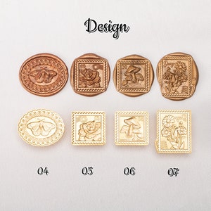 Floral wax stamps for a special style! A useful tool for decorating envelopes and invitations! Exquisite and Durable, Wax Stamp