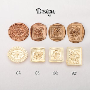 Floral wax stamps for a special style! A useful tool for decorating envelopes and invitations! Exquisite and Durable, Wax Stamp