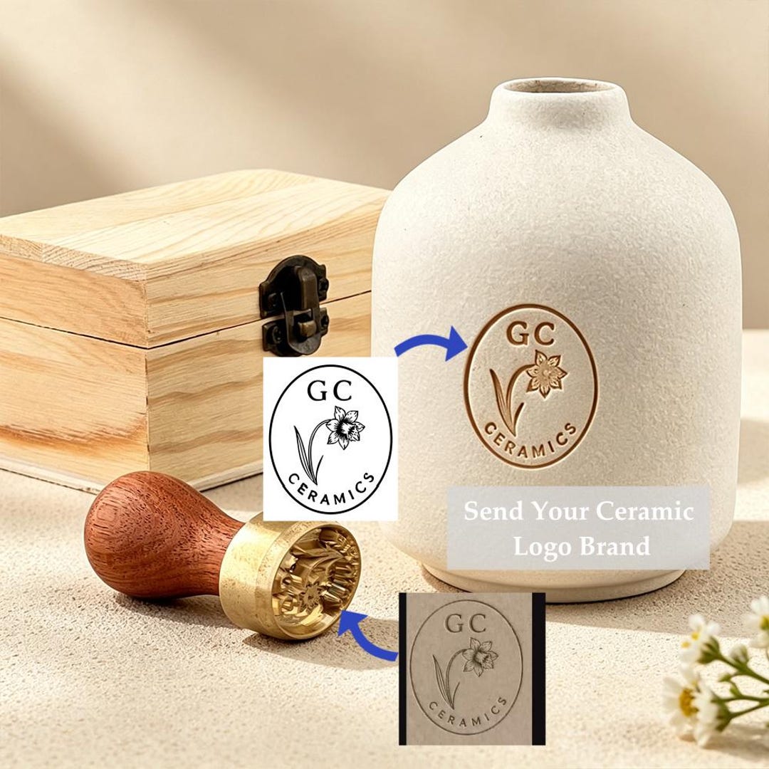 Customize Your Ceramic Brand Logo Stamp/durable Personalized Pottery ...