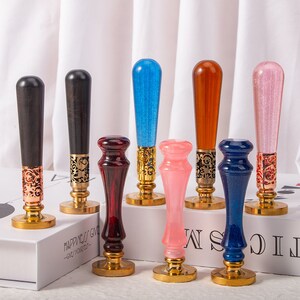 Mango de sello de boda hecho a mano, sello de sello de cera personalizado, sello de cera de sellado personalizado, mango de sello de cera universal, accesorios de cabeza de cobre de sello