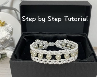 Perlen Makramee Armband Muster, Perlenarmband Muster, Handgemachte Armband Anleitung, Do It Yourself, Freundschaftsarmband Muster