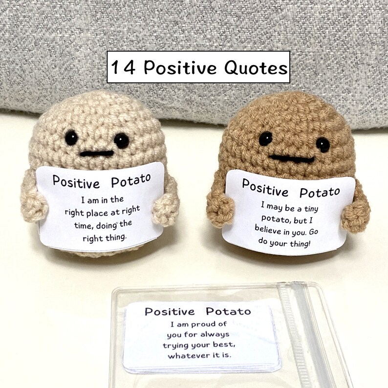 Positive Potato With Encouragement Quotes Handmade Cute Etsy UK Positive Potato With Encouragement Quotes Handmade Cute Etsy UK