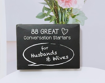 88 Spunti di conversazione sulla relazione spirituale tra marito e moglie, mazzo di carte per serate romantiche di coppia, comunicazione intima e romantica tra coniugi