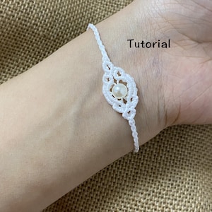 Minimalist Adjustable Macrame Bracelet Pattern for Ocean & Beach,Aesthetic Handmade Friendship Bracelet Tutorial,Micro Macrame Tutorial PDF